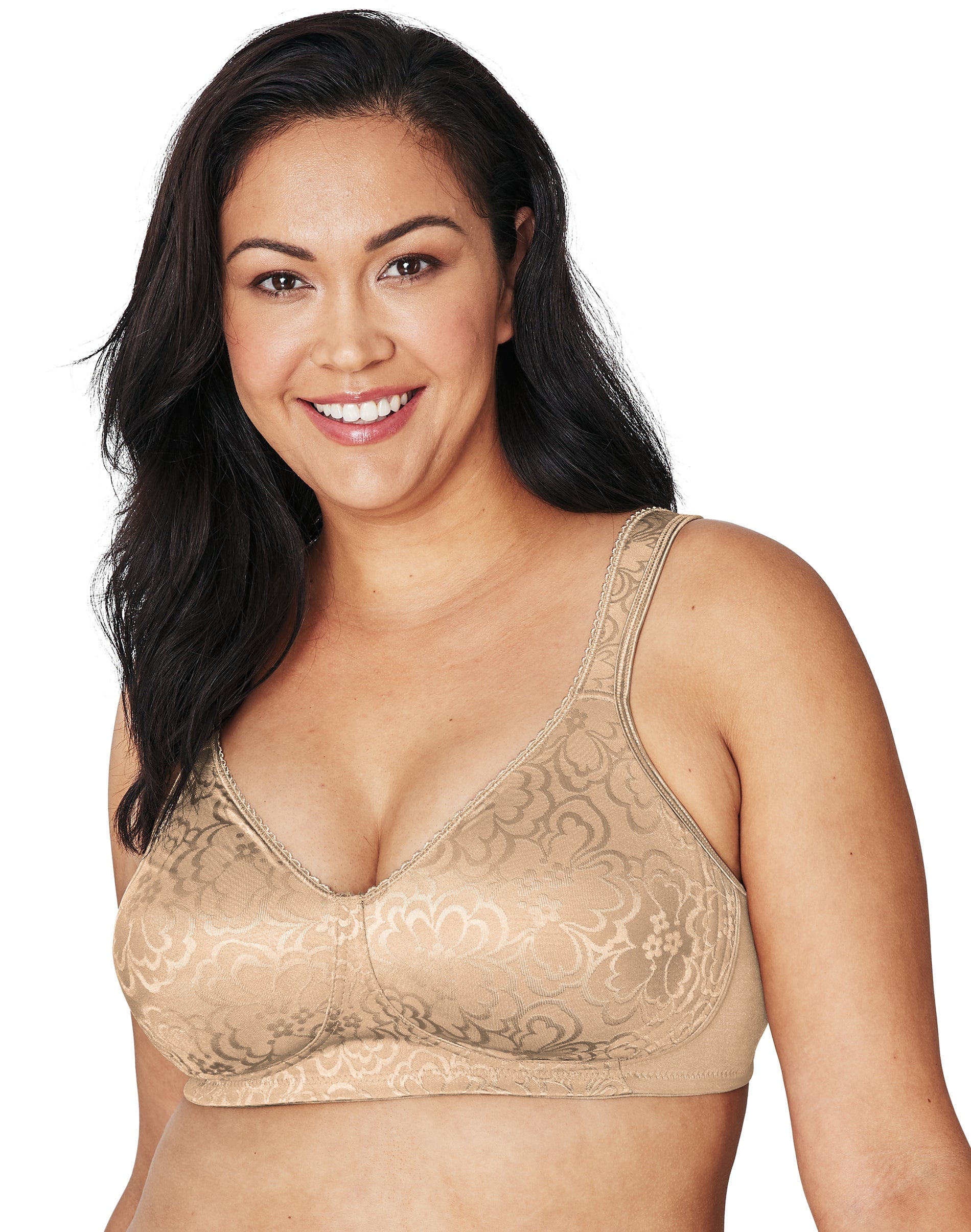 Playtex 18 Hour Ultimate Lift & Support Wireless Bra, 2-Pack Nude/Nude 40DD Women's