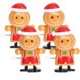 thumbnail image 2 of 4pcs navideño de viento up juguetes dibujos animados de pan de jengibre juguetes para niños juguetes divertidos, 2 of 7