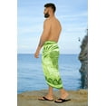 thumbnail image 5 of HAPPY BAY Men's Pareo Regular Holiday Dashiki Sarong Long Shower Beach Wrap One Size Parakeet, Pineapple Summer Vacation Aloha, 5 of 5