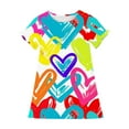 thumbnail image 4 of RXIRUCGD 2025 Vêtements d'Été pour Enfants 3-12 Ans Mode Imprimée Pyjama Rêveur Mi-Mollet Chemise de Nuit, 4 of 4