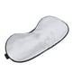 thumbnail image 3 of Antifaz de seda natural para dormir, transpirable, para hombres y mujeres, color gris plateado, 3 of 8