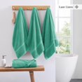 thumbnail image 3 of Juego de toallas de baño LANE LINEN Luxury, 100% algodón, paquete de 4 unidades, verde azulado, 3 of 9