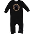 thumbnail image 2 of Inktastic Black Lab Dog Labrador Retriever Baby Romper Coveralls, 2 of 4