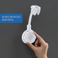 thumbnail image 4 of shower head holder suction cup handheld showerhead bracket 360 white, 4 of 5