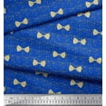 thumbnail image 3 of Soimoi Blue Rayon Fabric Bow & Dots Fabric Prints By Yard 42 Inch Wide, 3 of 3