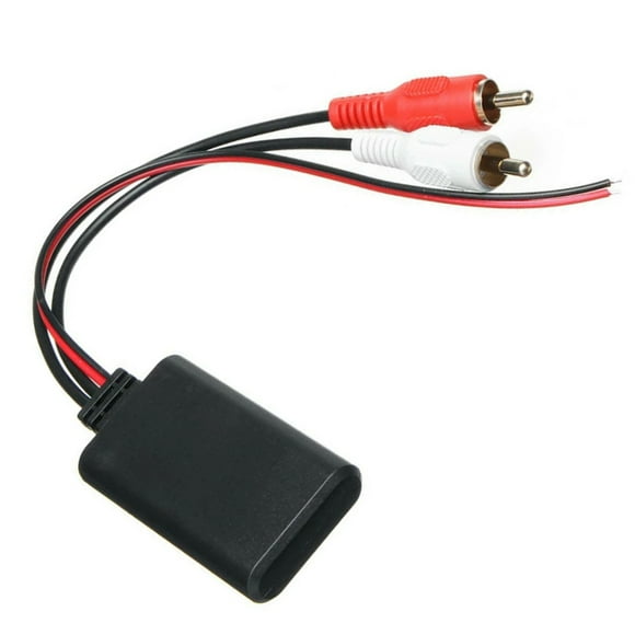 Módulo receptor Bluetooth inalámbrico para automóvil Adaptador auxiliar Receptor de audio y música estéreo para vehículos con interfaz 2RCA
