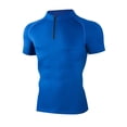 thumbnail image 4 of Betivan Men's Ice Silk Quick Dry Round Neck Top Outdoor Sports Fitness Short Sleeve Tee, Breathable Lightweight Outfit for Sports, Fitness, Outdoor, Summer, 4 of 5