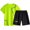Green, variant on Toddler Boys Quick Drying Tracksuit Casual Sports T Shirt & Shorts Outfits, Sizes 3-4T