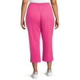 Terra & Sky Women's Plus Size Knit Capri