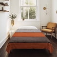 thumbnail image 4 of Orange Wooden Large Tapestry for Bedroom Wall Hanging Tapestry,Grey Stripe Gradient Country Rustic Grain Ceiling Backdrop Tapestries Poster Blanket Wall Decor for Teens Room Living Room 86" x 104", 4 of 8