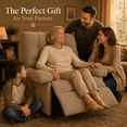 thumbnail image 3 of 3 Motor Power Lift Chair for Elderly, UHOMEPRO Electric Stand Assist Lift Recliner Chair with Back and Foot Control, No Massage, Living Room, Brown, 3 of 11