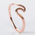 thumbnail image 4 of Stainless Steel Wedding Rings for Women Silver/Gold/Rose Gold Thin Wave Ring Stackable Engagement Ring, 4 of 4