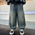 thumbnail image 6 of LUOGENLI Boys Jeans Size 12 Long Boy's Casual Straight Leg Jeans Loose Denim Pants with Pockets Boys Jeans Size 12-14 Blue 4-5 Years, 6 of 9