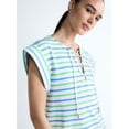 thumbnail image 4 of Free Assembly Women's Lace Up Cotton Mini Dress, Sizes XS-XXL, 4 of 5