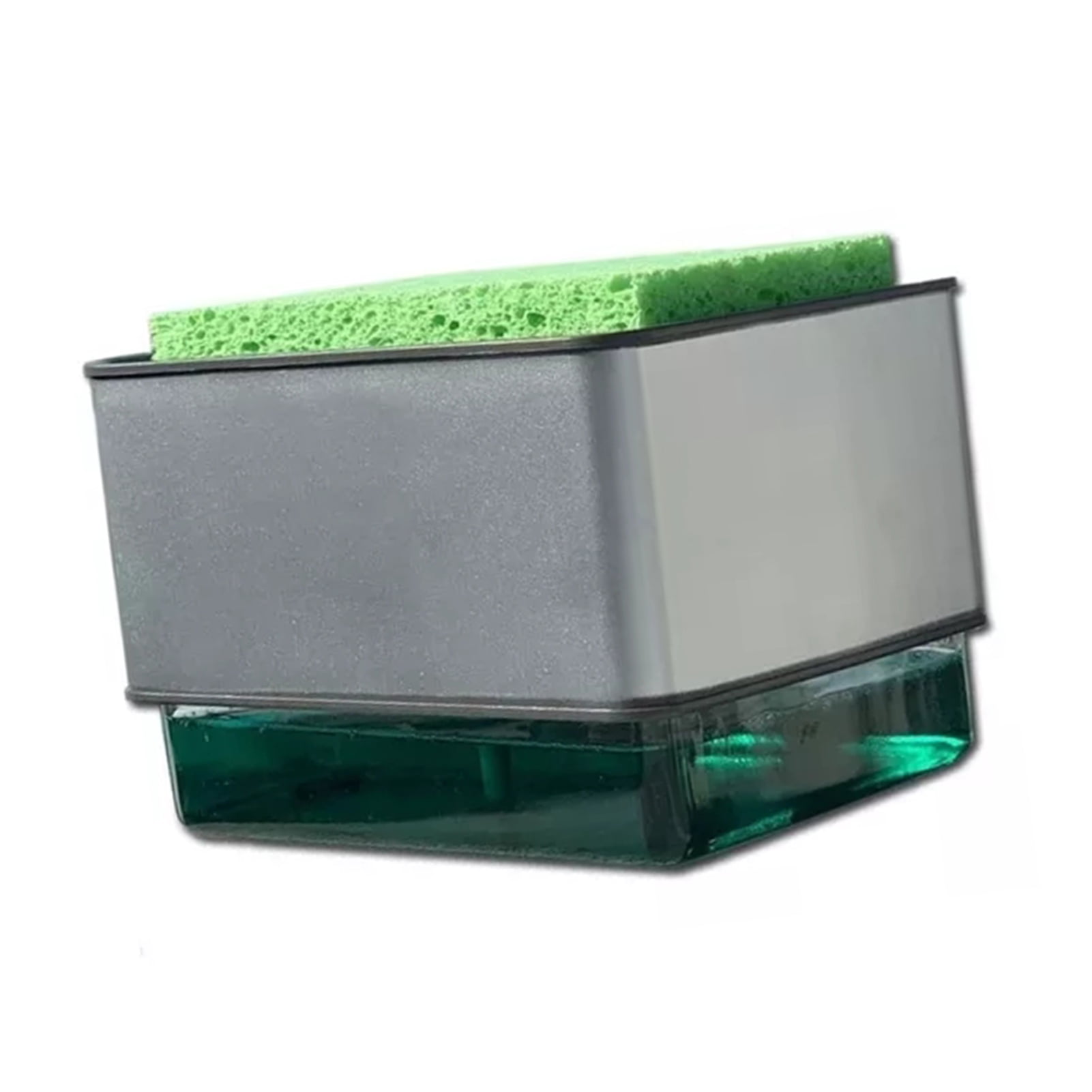 Dishwashing Liquid Dispenser ABS PS 300ML Press Type Automatic Liquid Outlet Box for Cloth Dish Kitchen Cleaning
