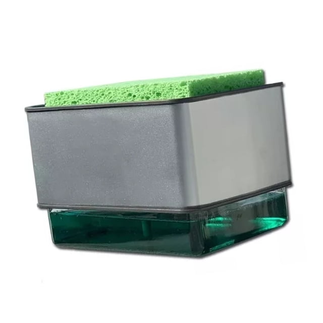 Dishwashing Liquid Dispenser ABS PS 300ML Press Type Automatic Liquid Outlet Box for Cloth Dish Kitchen Cleaning