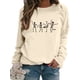 thumbnail image 1 of UKAP Sudaderas Sueltas para Mujer Manga Larga Cuello Redondo Jersey Casual Liso Tops Camisa, 1 of 2