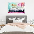 thumbnail image 3 of Wynwood Studio Fashion and Glam Wall Art Canvas Prints 'Library of a Fashionista' Books - Pink, Blue, 3 of 5