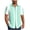 Mint Green, variant on Men's Short Sleeve Button Down Shirt, Bamboo Print Casual Collared Top, Lightweight Summer Vacation Relaxed Fit Shirt for Men Gray,S