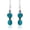 Blue Green, variant on 925 Sterling Silver Turquoise Natural Gemstone Earrings Handmade Women Jewelry