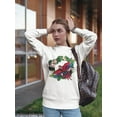 thumbnail image 2 of Colorful Parrot Design  Sweatshirt Women -Image by Shutterstock, Female Small, 2 of 4