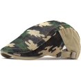 thumbnail image 7 of CoCopeaunts Newsboy Cap Summer Cotton Flat Cap Ivy Caps Men Women Newsboy Cabbie Driver Solid Color Casual Camouflage Beret, 7 of 7
