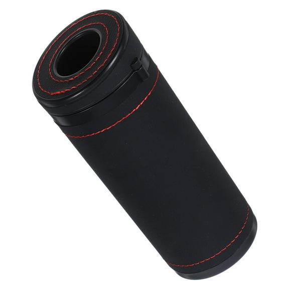 FRCOLOR  Car Tissue Box Cylinder Tissues Case Paper Towel Office Travel Black