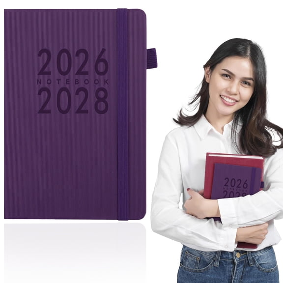 2026-2028 Pocket Calendar - 3 Year Monthly Planner from January 2026 - December 2028,Notes Pages, Perfect for Class & office for Women & Men (Purple)