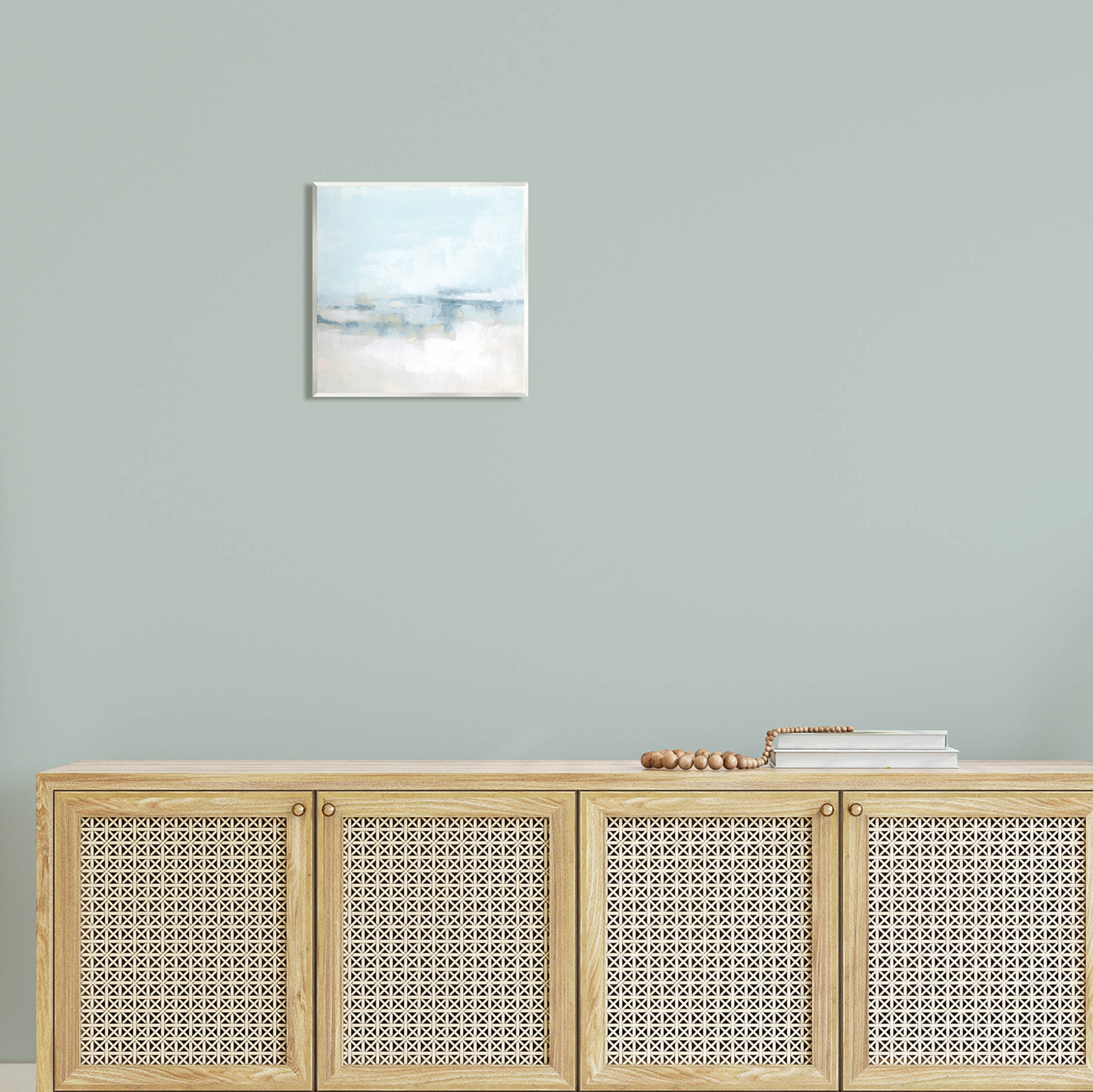 Stupell Industries Abstract Cloudy Landscape Blue Fog Painting Unframed Art Print Wall Art, Design by June Erica Vess