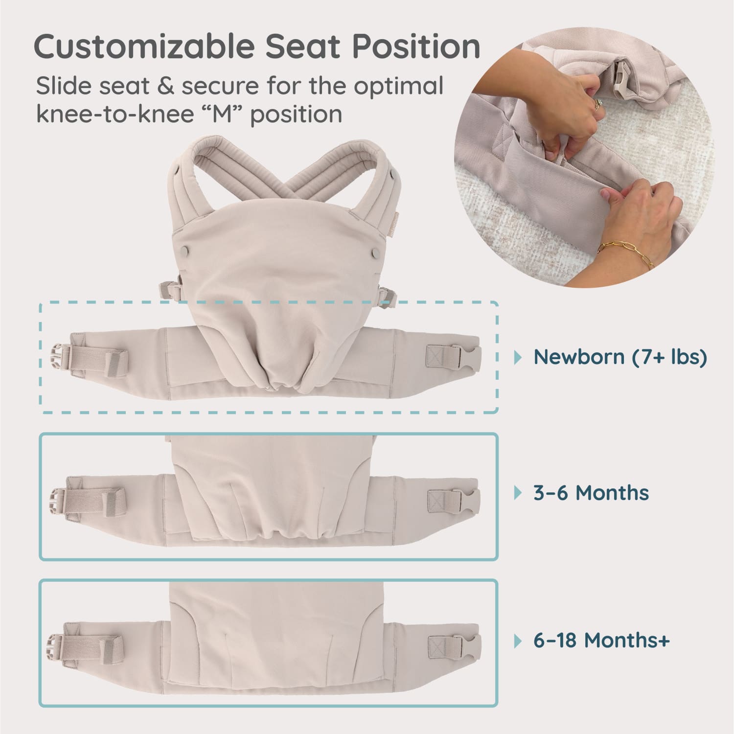Infantino Honey Blossom Ergonomic Baby Carrier, Infant to Toddler photo 3