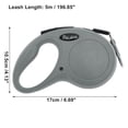 thumbnail image 4 of Unique Bargains Retractable Pet Leash Classic Dog Leash Soft Handle Gray 196.85", 4 of 6