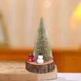 thumbnail image 4 of Mecorevxz Tabletop Mini Christmas Tree,9.84 Inch Simulated Snow Miniature Christmas Trees with Wooden Base for Christmas Decor Xmas Party Home Table Decorations, 4 of 9