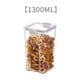 thumbnail image 4 of Xihbxyly Recipiente Hermético para Almacenar Granos Diversos, Diseño Compacto, Plástico Transparente, Ideal para Organizar La Cocina, Harina y Refrigerios, de 460 Ml a 1800 Ml., 4 of 5