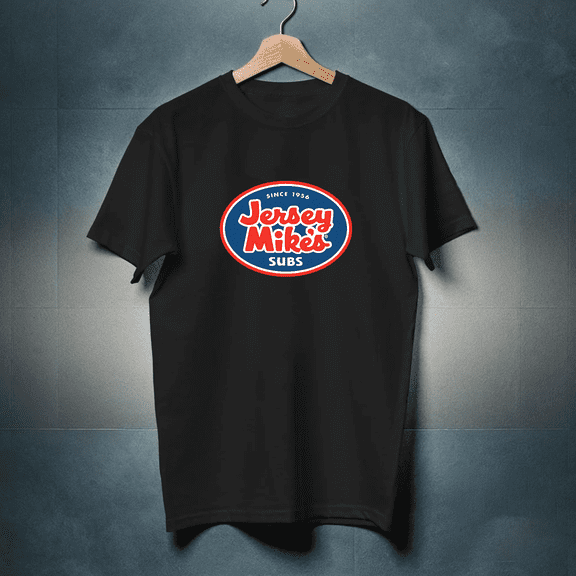 Jersey Mike's Subs Men's Black Size S to 5XL