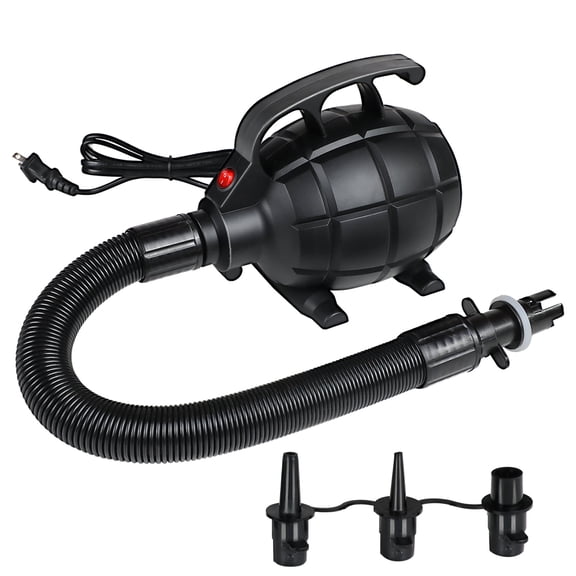 EJAEE 500W Electric Air Pump with 3 Nozzles– Fast Inflation for Medium Airtight Inflatables