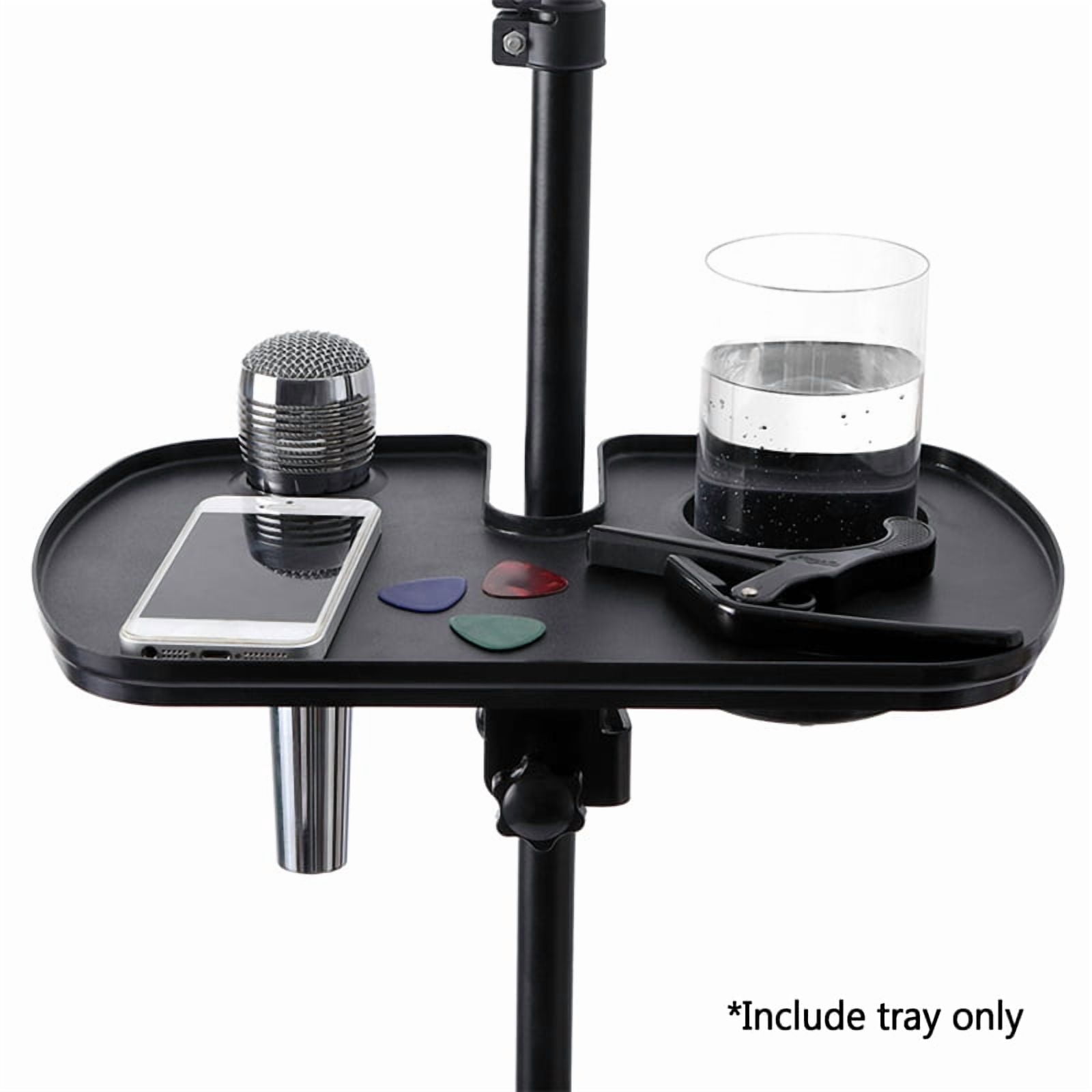 Sound Card Tray Live Microphone Plastic Stand Threaded Clamp Clip Fit for Tripod