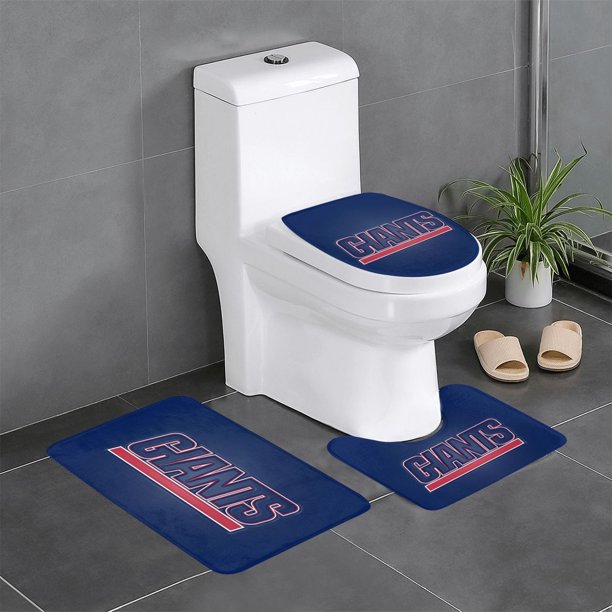 Juego de 3 alfombras de baño del equipo NY_Giants, alfombra antideslizante para baño, 24 x 16 pulgadas