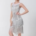 thumbnail image 3 of Vestido de noche de fiesta para mujer Vestido de temperamento sin mangas Traje de baile latino brillante FLhrweasw Nuevo, 3 of 7