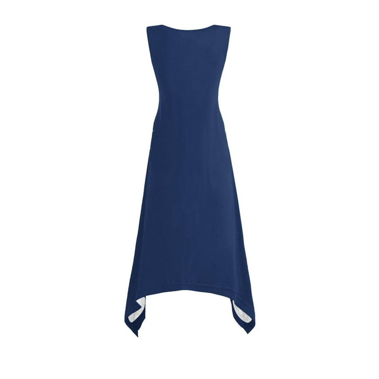 sleeveless navy blue short handkerchief dress navy blue handkerchief dress