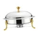 thumbnail image 1 of Juego de buffet con plato para calentar alimentos con tapa y soporte para combustible Servidores y calentadores resistentes para buffet Chafers Sin mango, 1 of 9