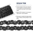 thumbnail image 4 of Uxcell 11 Yard Sequins Beaded Lace Trim 0.6 inch Braid Trim Strip for Crafts, Embellishments, Costume Dark, 4 of 5