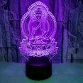 thumbnail image 4 of YSTIAN 3D Buddha Night Light Table Desk Optical Illusion Lamps 16 Color Changing Lights LED Table Lamp Xmas Home Love Birthday Children Kids Decor Toy Gift, 4 of 5