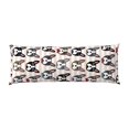 thumbnail image 2 of Body Pillow Cover, Boston Terrier French Bulldog Stripe Body Pillow Cases with Zipper Soft Breathable Smooth Skin Friendly Long Pillow Case 20x60 inches, 1Pcs, 2 of 7