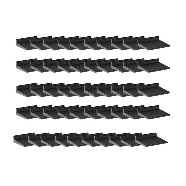 50 Uds Sellos de esquina de puerta Sunnimix tiras de sellado de goma espuma para ventana cuña de sellado marco negro