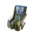 thumbnail image 4 of Central America Soft Flannel Fleece Throw Blanket, Real Image of Bay of Lake Atitlan with View of San Pedro Volcano, Cozy Plush for Indoor and Outdoor Use, 50" x 60", Multicolor, by Ambesonne, 4 of 6