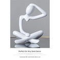 thumbnail image 6 of Abstract Thinking Plastic Sculpture Modern Figurine Statue for Home Interior Tabletop Shelf Aesthetic Decors, 6 of 9