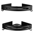 thumbnail image 1 of MesaSe 2pcs Punch-Free Triangle Shelf Bathroom Shelf Rustproof Corner Shower Shelf Bathroom Kitchen Organizer, 1 of 8