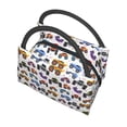 thumbnail image 4 of Lafuoo Cartoon Monster Trucks1 Pattern Portable Aluminum Film Insulated Refrigerated Lunch Bag, Zippered Cooler Bag/Hot Bag for Food and Beverag-One Size, 4 of 7