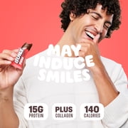 BUILT Bar Puff Protein Snack Bars, 15g Protein, Strawberries N Cream, Gluten Free, 12 Pack