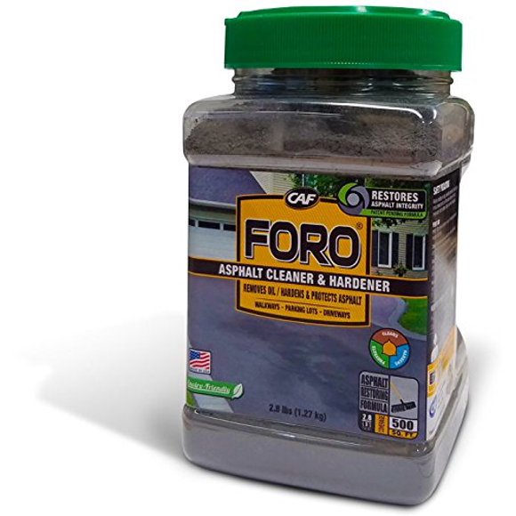 CAF Outdoor Cleaning FORO® Asphalt Cleaner and Hardener for all Asphalt Surfaces (2.8 lbs)
